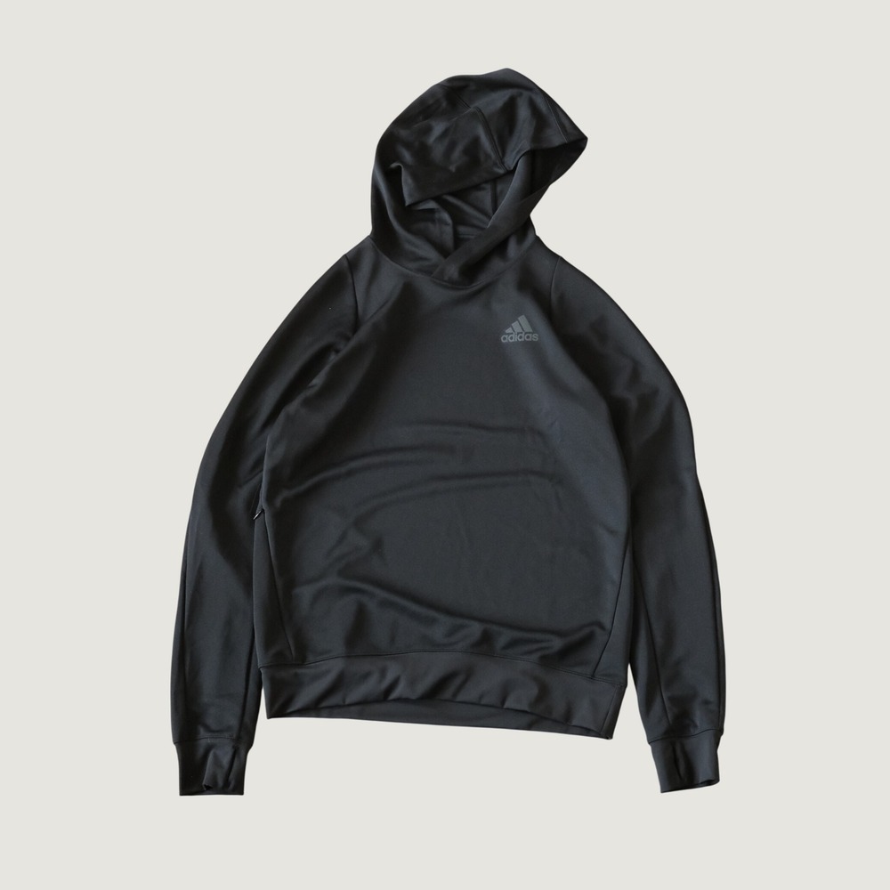Adidas Run Icon HD Hoodie Black Aeroready Training Sweatshirt S HE2472